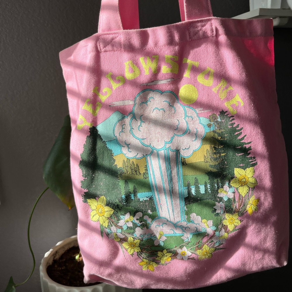Urban Outfitters hot pink yellowstone tote bag